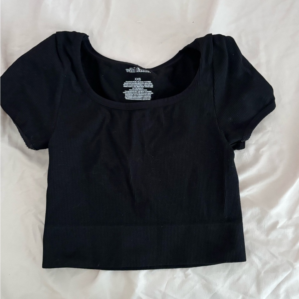 Wild Fable Black Cropped Top
